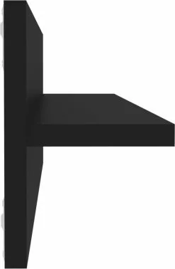 Furniture Limited - Wandschappen 2 St 60x11,5x18 Cm Spaanplaat Zwart -DECORATIE Winkel 785x1200