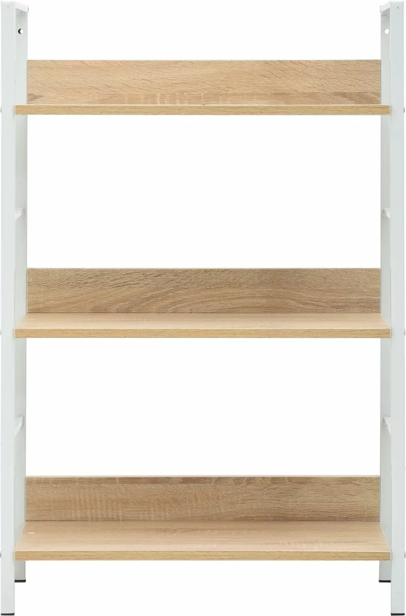 Furniture Limited - Boekenkast Met 3 Schappen 60x27,6x90,5 Cm Spaanplaat Eikenkleur 4 Furniture Limited - Boekenkast Met 3 Schappen 60x27,6x90,5 Cm Spaanplaat Eikenkleur - Afbeelding 2