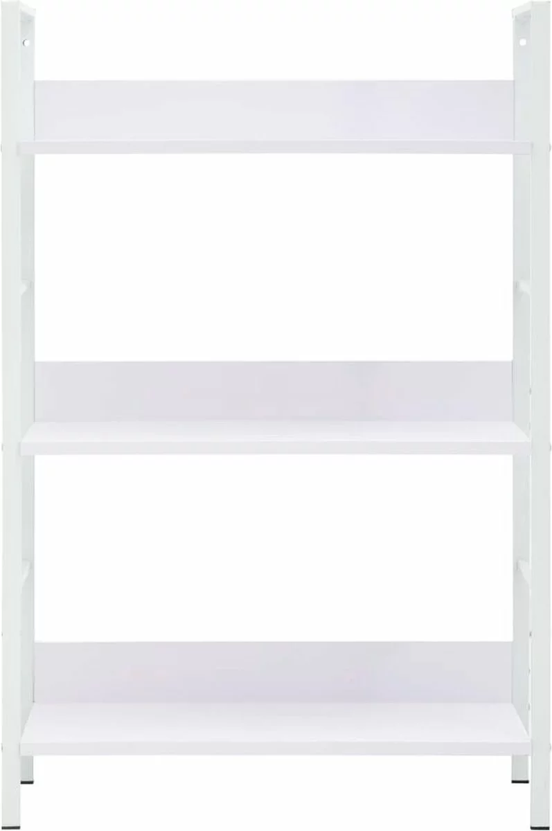 Furniture Limited - Boekenkast Met 3 Schappen 60x27,6x90,5 Cm Spaanplaat Wit 7 Furniture Limited - Boekenkast Met 3 Schappen 60x27,6x90,5 Cm Spaanplaat Wit - Afbeelding 5