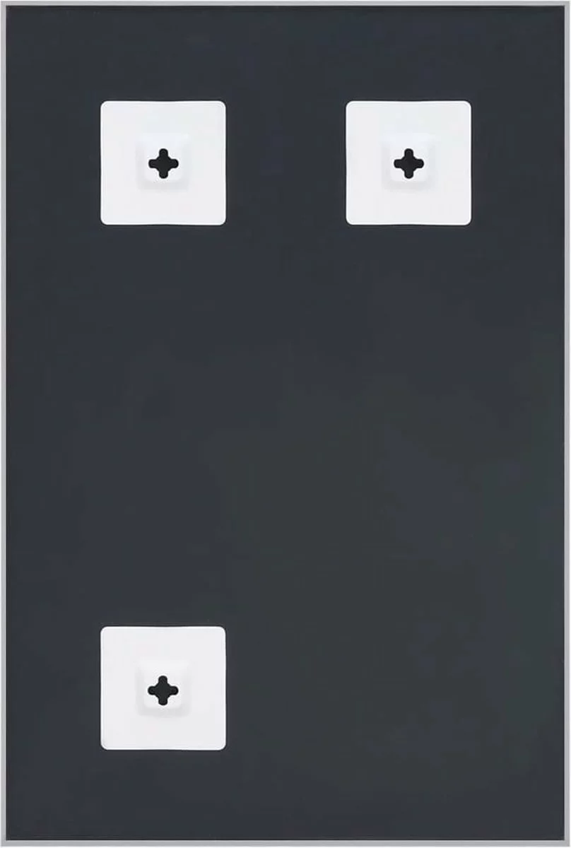 Furniture Limited - Spiegel 60x40 Cm Zilverkleurig 4 Furniture Limited - Spiegel 60x40 Cm Zilverkleurig - Afbeelding 2