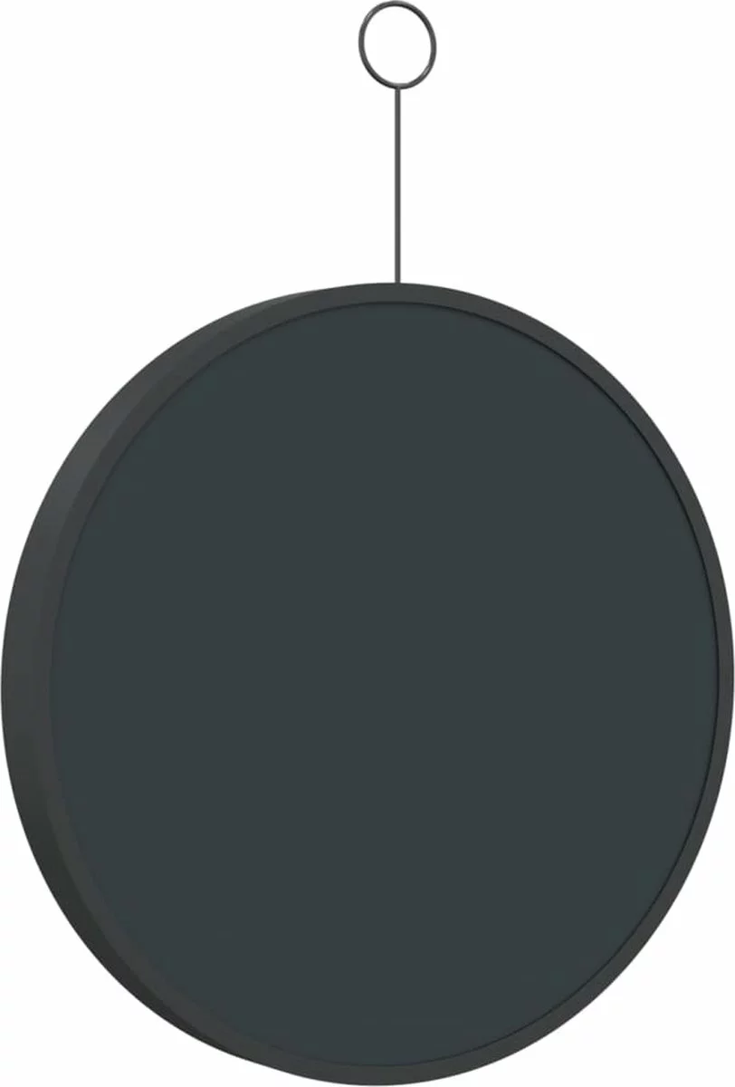 Furniture Limited - Hangspiegel Met Haak 30 Cm Zwart 7 Furniture Limited - Hangspiegel Met Haak 30 Cm Zwart - Afbeelding 5