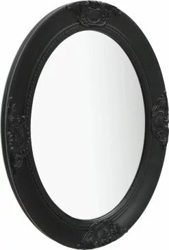 Furniture Limited - Wandspiegel Barok Stijl 50x70 Cm Zwart