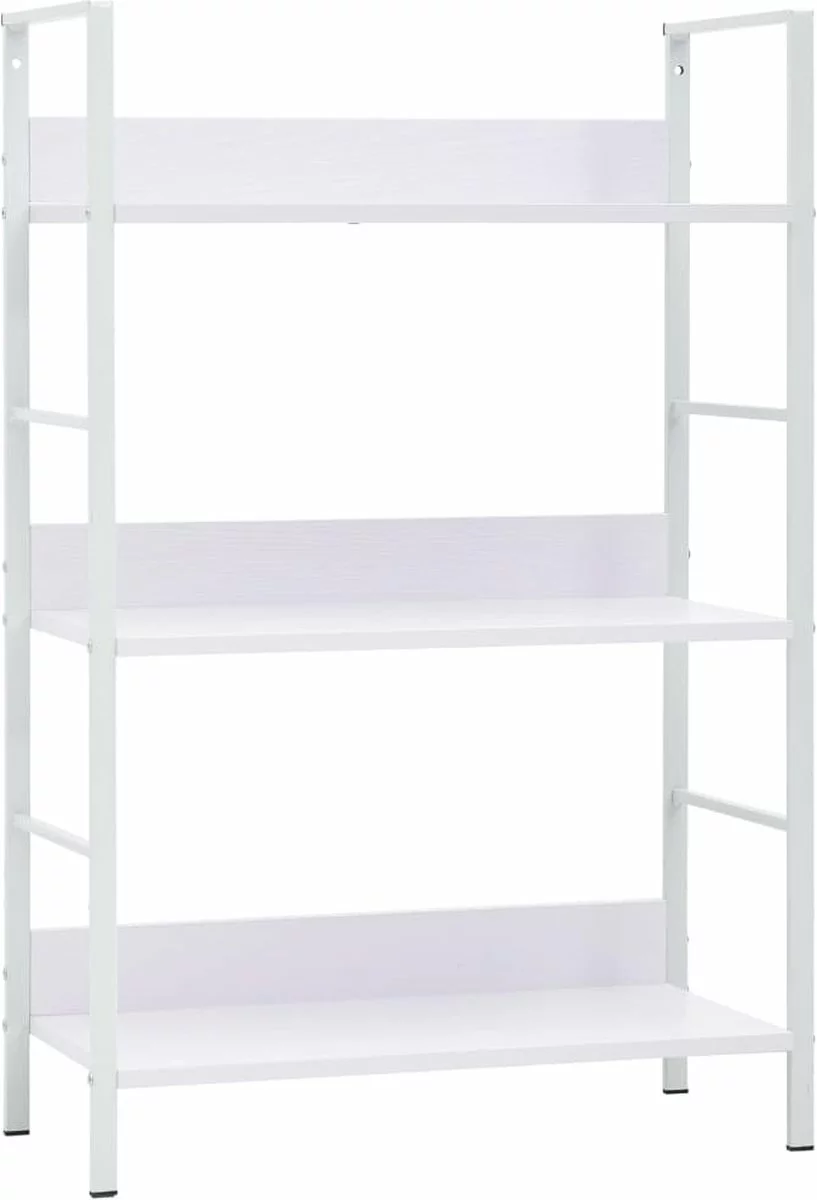 Furniture Limited - Boekenkast Met 3 Schappen 60x27,6x90,5 Cm Spaanplaat Wit 9 Furniture Limited - Boekenkast Met 3 Schappen 60x27,6x90,5 Cm Spaanplaat Wit - Afbeelding 7