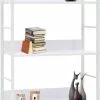 Furniture Limited - Boekenkast Met 3 Schappen 60x27,6x90,5 Cm Spaanplaat Wit