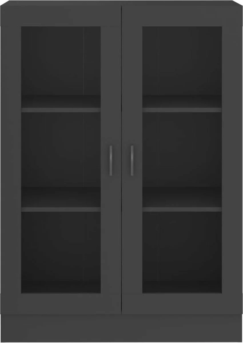 Furniture Limited - Vitrinekast 82,5x30,5x115 Cm Spaanplaat Grijs 7 Furniture Limited - Vitrinekast 82,5x30,5x115 Cm Spaanplaat Grijs - Afbeelding 5