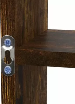 Furniture Limited - Wandschap 8 Vakken Gerookt Eiken -DECORATIE Winkel 875x1200