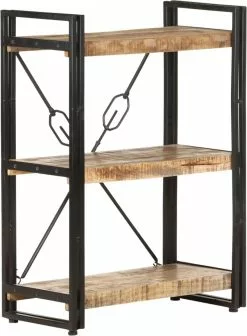 Furniture Limited - Boekenkast Met 3 Schappen 60x30x80 Cm Massief Mangohout 14 Furniture Limited - Boekenkast Met 3 Schappen 60x30x80 Cm Massief Mangohout -DECORATIE Winkel 881x1200 2