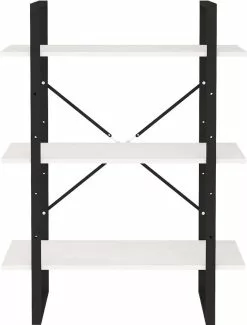 Furniture Limited - Boekenkast Met 3 Schappen 80x30x105 Cm Massief Grenenhout Wit 14 Furniture Limited - Boekenkast Met 3 Schappen 80x30x105 Cm Massief Grenenhout Wit -DECORATIE Winkel 913x1200