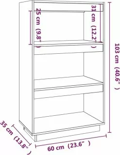 Furniture Limited - Boekenkast/kamerscherm 60x35x103 Cm Massief Grenenhout 13 Furniture Limited - Boekenkast/kamerscherm 60x35x103 Cm Massief Grenenhout -DECORATIE Winkel 926x1200 1