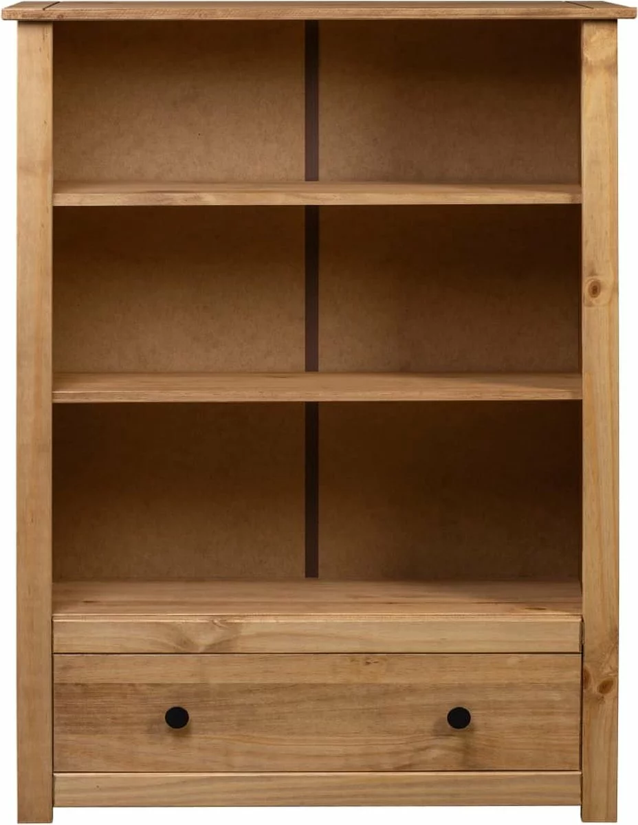 Furniture Limited - Boekenkast Panama Range 80x35x110 Cm Massief Grenenhout 4 Furniture Limited - Boekenkast Panama Range 80x35x110 Cm Massief Grenenhout - Afbeelding 2