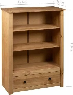 Furniture Limited - Boekenkast Panama Range 80x35x110 Cm Massief Grenenhout 17 Furniture Limited - Boekenkast Panama Range 80x35x110 Cm Massief Grenenhout -DECORATIE Winkel 933x1200