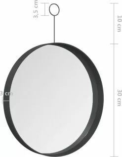 Furniture Limited - Hangspiegel Met Haak 30 Cm Zwart 14 Furniture Limited - Hangspiegel Met Haak 30 Cm Zwart -DECORATIE Winkel 936x1200 2