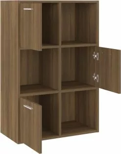 Furniture Limited - Opbergkast 60x29,5x90 Cm Bruineikenkleurig -DECORATIE Winkel 944x1200