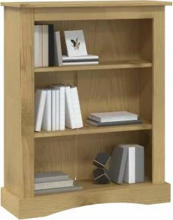 Furniture Limited - Boekenkast Grenenhout Met 3 Planken Corona-stijl 81x29x100 Cm -DECORATIE Winkel 945x1200