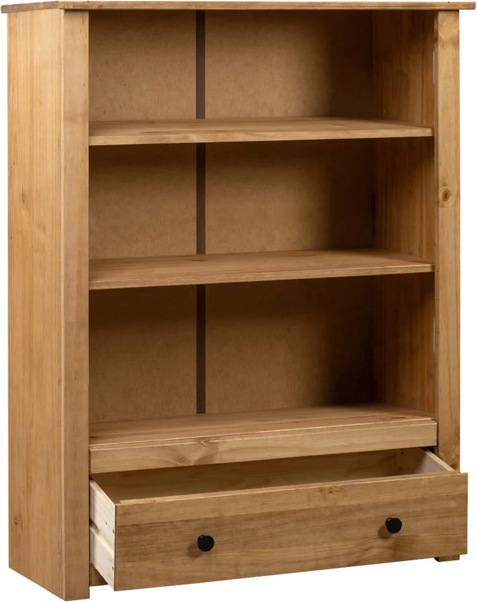 Furniture Limited - Boekenkast Panama Range 80x35x110 Cm Massief Grenenhout 3 Furniture Limited - Boekenkast Panama Range 80x35x110 Cm Massief Grenenhout