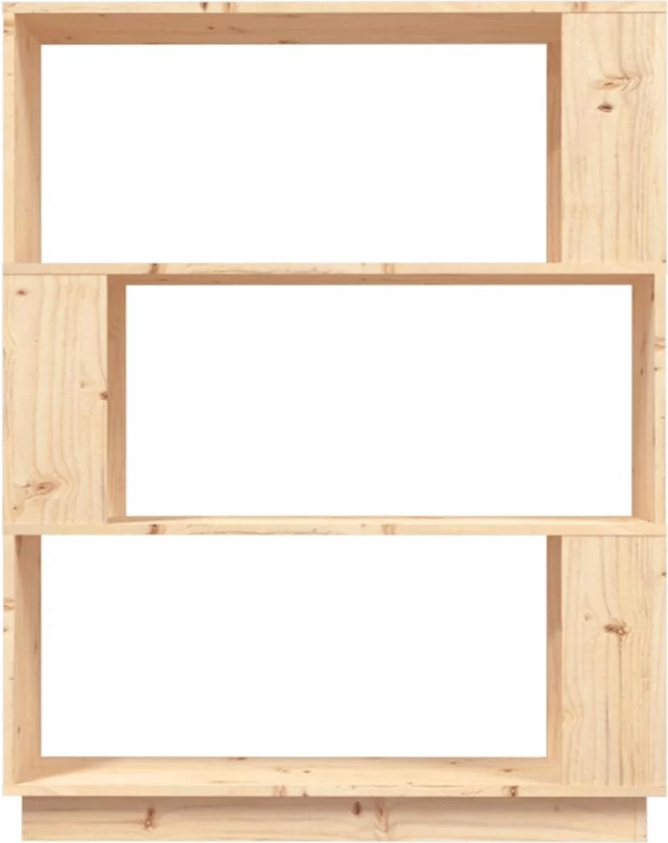 Furniture Limited - Boekenkast/kamerscherm 80x25x101 Cm Massief Grenenhout 8 Furniture Limited - Boekenkast/kamerscherm 80x25x101 Cm Massief Grenenhout - Afbeelding 6