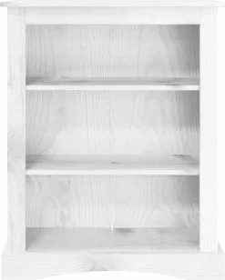 Furniture Limited - Boekenkast 3 Schappen 81x29x100 Cm Grenenhout Corona-stijl Wit -DECORATIE Winkel 962x1200