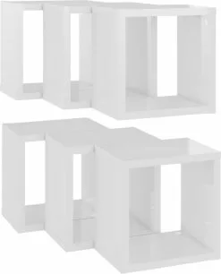 Furniture Limited - Wandschappen Kubus 6 St 22x15x22 Cm Hoogglans Wit -DECORATIE Winkel 968x1200 1