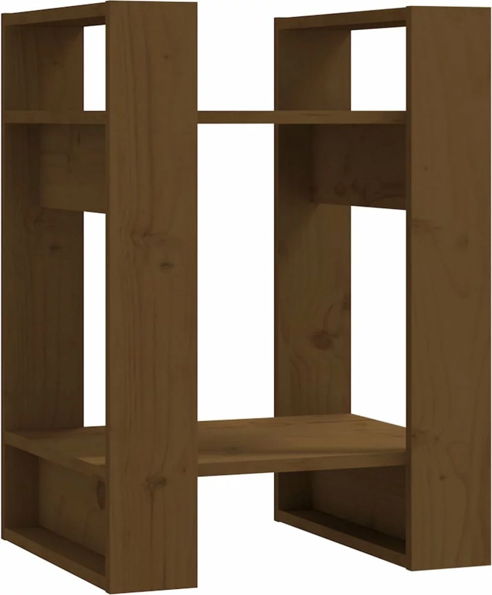 Furniture Limited - Boekenkast/kamerscherm 41x35x57 Cm Grenenhout Honingbruin 11 Furniture Limited - Boekenkast/kamerscherm 41x35x57 Cm Grenenhout Honingbruin - Afbeelding 9