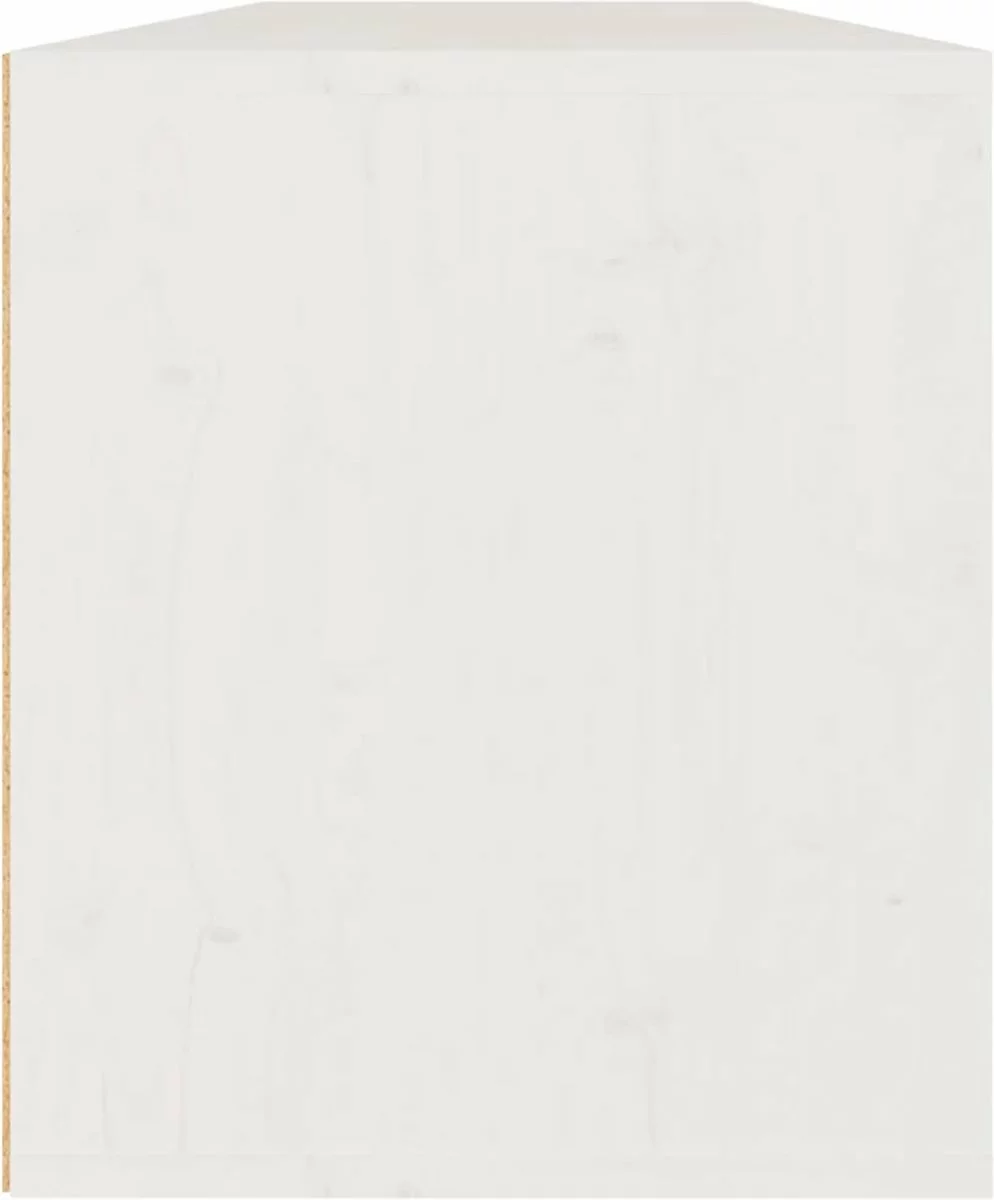 Furniture Limited - Wandkasten 2 St 60x30x35 Cm Massief Grenenhout Wit 8 Furniture Limited - Wandkasten 2 St 60x30x35 Cm Massief Grenenhout Wit - Afbeelding 6